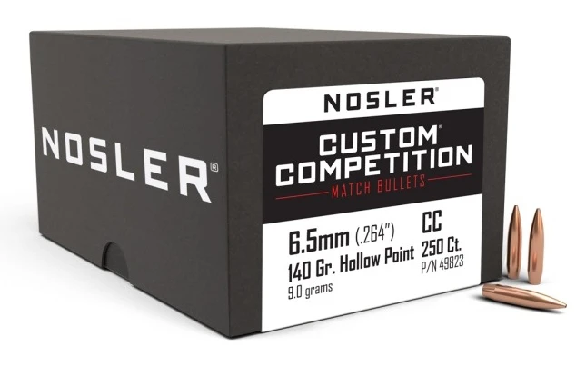 ПУЛЯ NOSLER 6.5MM 140GR HPBT CUSTOM COMPETITION BOX 250ШТ