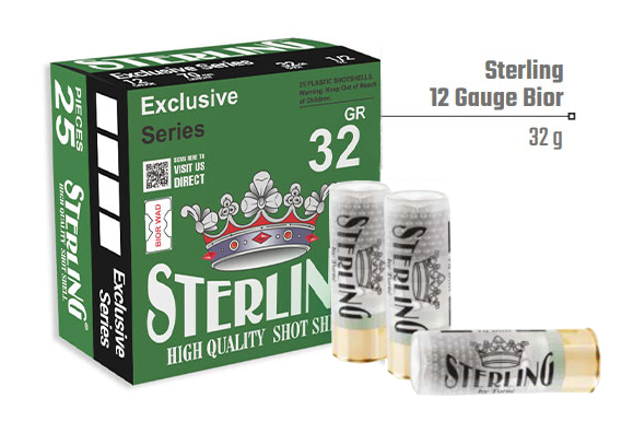 ПАТРОН STERLING ДРОБЬ №4 12/70 BIOR 32ГР