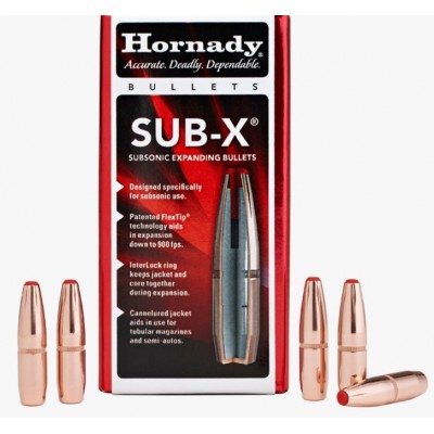 ПУЛЯ HORNADY 30 CAL 308 190GR SUD-X BOX 100ШТ