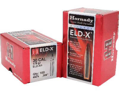 ПУЛЯ HORNADY 30 CAL 178 GR ELD - Х 100ШТ