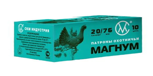 ПАТРОН СКМ ДРОБЬ №3 20/76 32ГР МАГНУМ