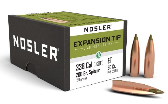 ПУЛЯ NOSLER 338CAL 200GR E-TIP LEAD FREE BOX 50ШТ