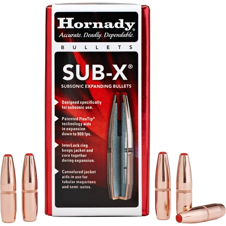 ПУЛЯ HORNADY 30 CAL 175 GR SUB-X BOX 100ШТ