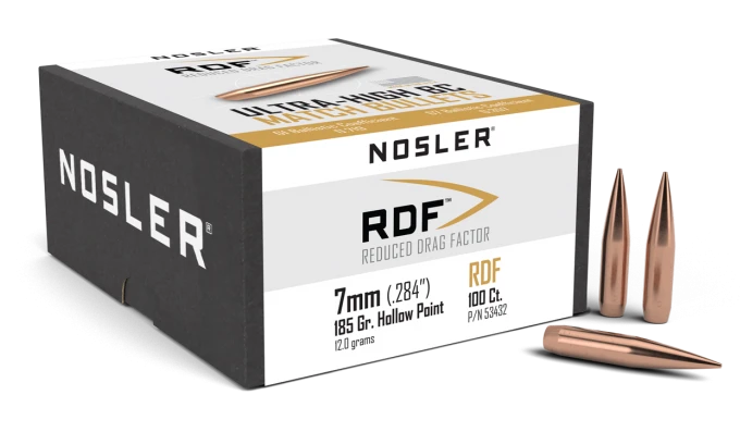 ПУЛЯ NOSLER 7MM 185GR RDF HPBT BOX 100ШТ