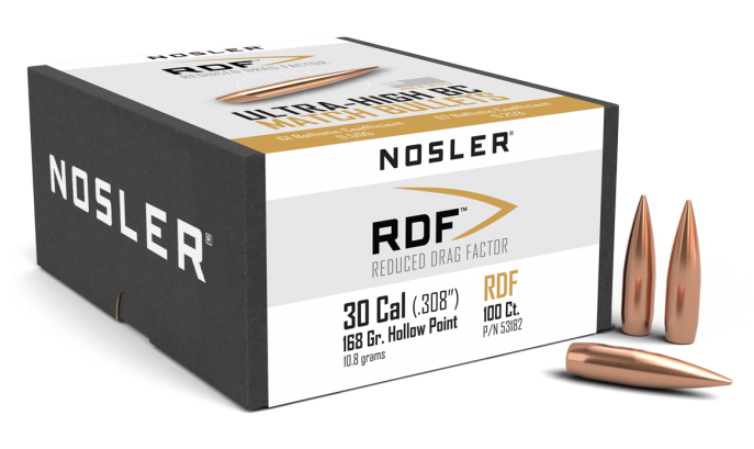 ПУЛЯ NOSLER 30CAL 168GR HP RDF BOX 100ШТ