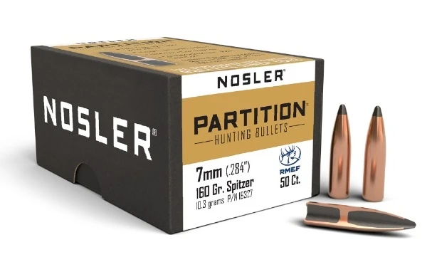 ПУЛЯ NOSLER 7MM 160GR PARTITION HUNTING BULLETS BOX 50ШТ