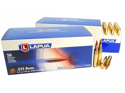 ПАТРОНЫ LAPUA 223 REM 4,5ГР 69GRN SCENAR
