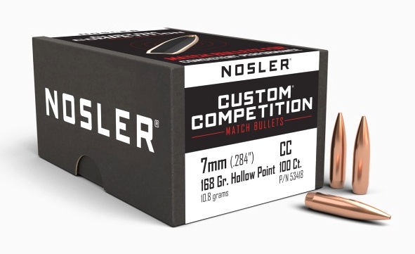 ПУЛЯ NOSLER 7MM 168GR HPBT CUSTOM COMPETITION BOX 100ШТ