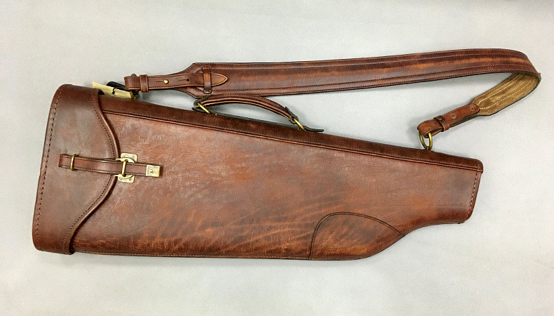ФУТЛЯР ОРУЖЕЙНЫЙ  BAUN ДЛЯ ШТУЦЕРА В РАЗБОРЕ 65 СМ КОЖА/МЕХ КОРИЧНЕВЫЙ