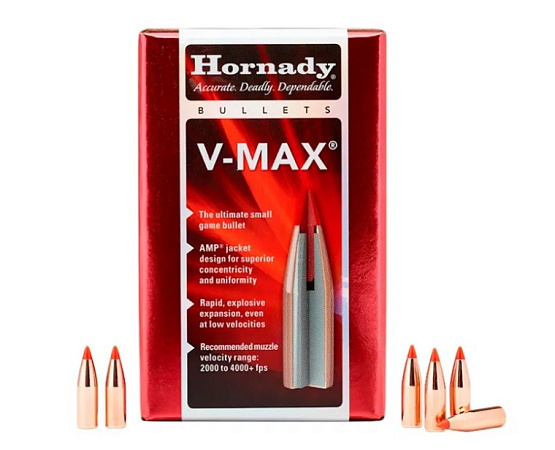 ПУЛЯ HORNADY 22 CAL 60 GR V-MAX BOX 100ШТ