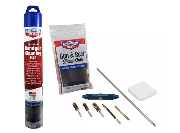 УНИВЕРСАЛЬНЫЙ НАБОР BIRCHWOOD CASEY UNIVERSAL HANDGUN CLEANING KIT ДЛЯ ПИСТОЛЕТОВ 22CAL -.45CAL NEW!