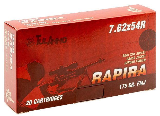 ПАТРОН ТПЗ 7.62Х54 FMJ 11,5 ГР 177GRN RAPIRA