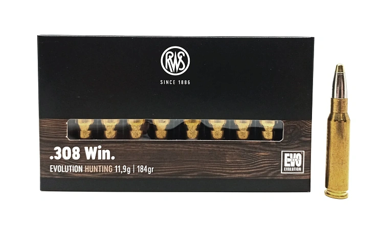 ПАТРОНЫ RWS 308 WIN 11,9ГР 184GRN EVO