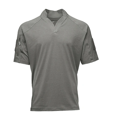 ТОЛСТОВКА KRYPTEK GARRISON ВОРОТНИК РЕГБИ КОРОТКИЕ РУКАВА WOLF GREY