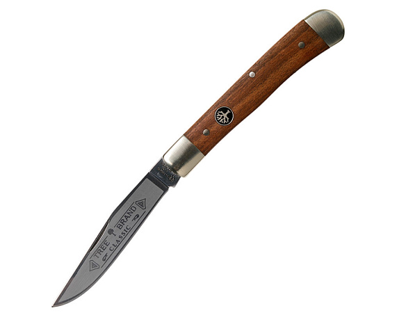 НОЖ СКЛАДНОЙ BOKER TRAPPER PFLAUMENHOLZ КЛИНОК C75 РУКОЯТЬ ДЕРЕВО