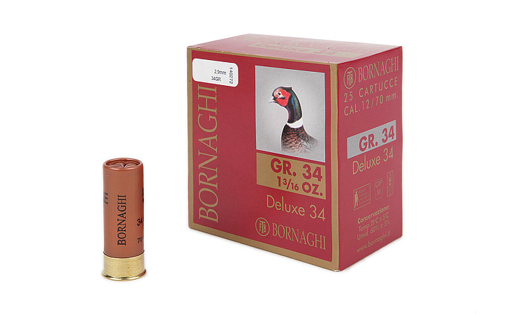 ПАТРОНЫ BORNAGHI DELUXE 34 12/70 ДРОБЬ №6 34ГР