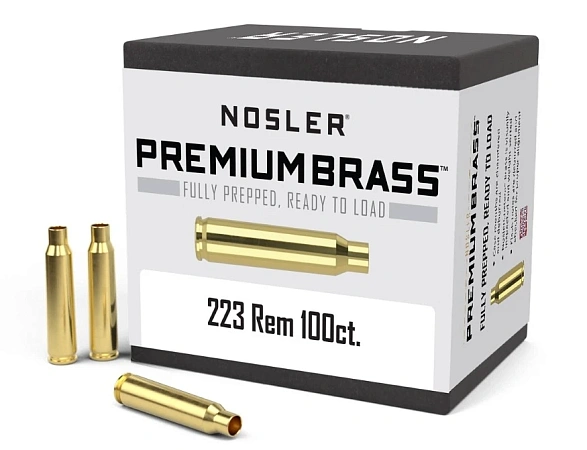 ГИЛЬЗА NOSLER 223REM PREMIUM BRASS 100ШТ