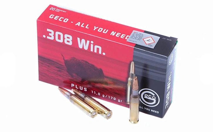 ПАТРОНЫ GECO 308 WIN TM SP PLUS 11.0ГР 170GRN