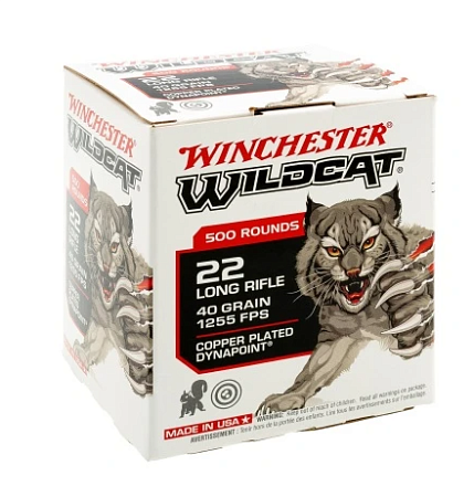 ПАТРОН WINCHESTER 22 LR 2,59ГР 40GRN WIDCAT DYNAPOINT