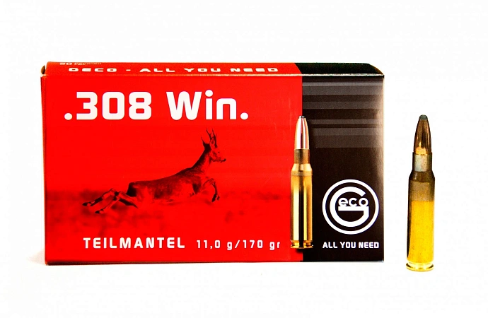 ПАТРОНЫ GECO 308 WIN SP 11,0ГР 170GRN