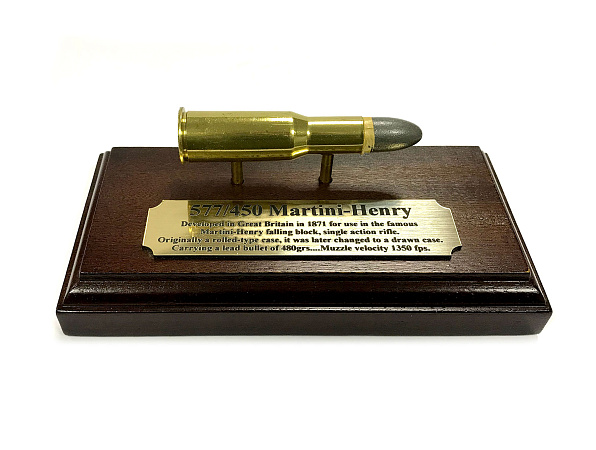 ПАТРОН НА ПОДСТАВКЕ TMB DESIGNS 577/450 MARTINI HENRY МАХАГОН