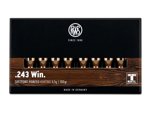 ПАТРОНЫ RWS 243 WIN 6,5ГР 100GRN TMS SOFT POINT