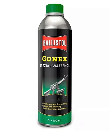 МАСЛО ОРУЖЕЙНОЕ BALLISTOL GUNEX 500ML