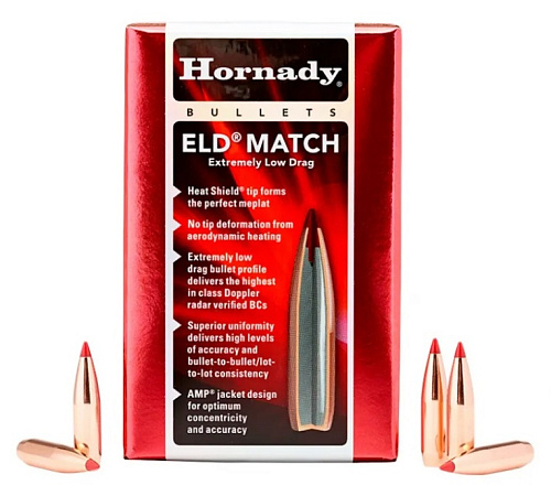 ПУЛЯ HORNADY 6,5MM 264 130 GR ELD MATCH BOX 100ШТ