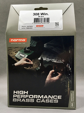 ГИЛЬЗА NORMA 308 WIN BOX 50ШТ