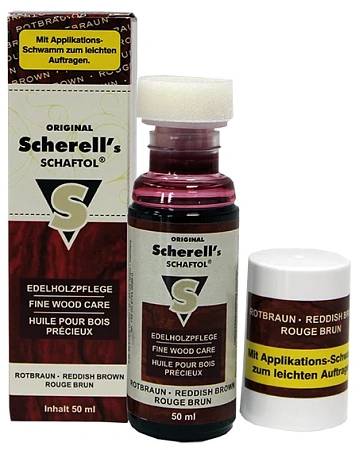 СРЕДСТВО ДЛЯ ОБРАБОТКИ ДЕРЕВА BALLISTOL SCHERELL SCHAFTOL 50ML КРАСНО-БУРОЕ
