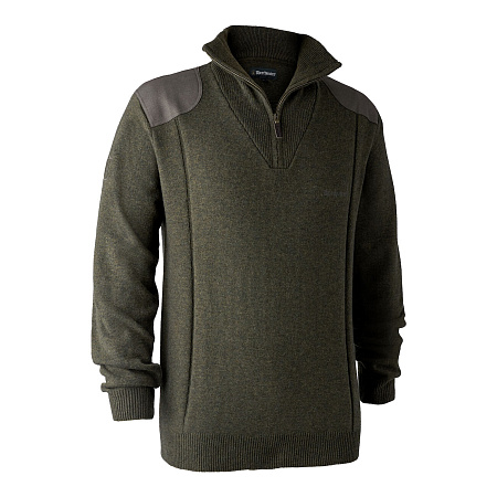 СВИТЕР DEERHUNTER SHEFFIELD С МОЛНИЕЙ GREEN MELANGE