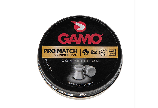 ПУЛИ ПНЕВМАТИЧЕСКИЕ 4,5 ММ GAMO PRO MATCH 0,49ГР 500ШТ