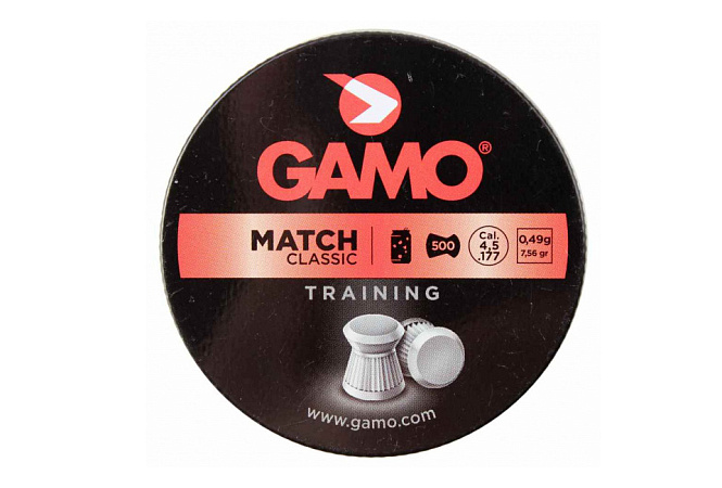 ПУЛИ ПНЕВМАТИЧЕСКИЕ 4,5 ММ GAMO MATCH 0,49ГР 500ШТ