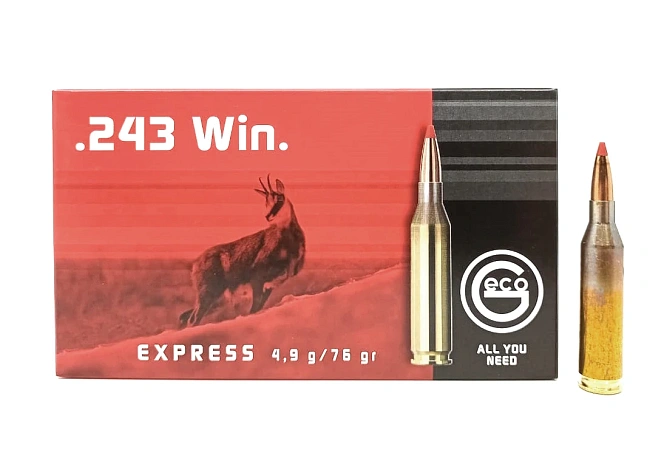 ПАТРОНЫ GECO 243 WIN TM SP EXPRESS 4,9ГР 76GRN