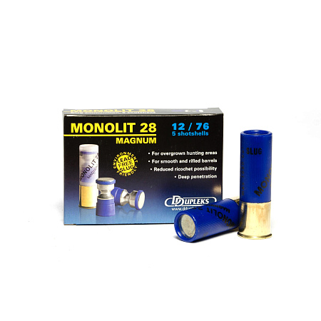 ПАТРОНЫ DDUPLEKS ПУЛЯ MONOLIT 12/70 28ГР