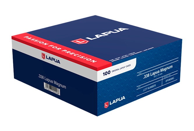 ГИЛЬЗА LAPUA 338 LAPUA MAGNUM CASE 100ШТ