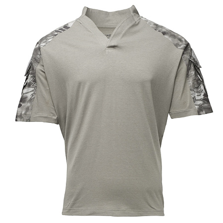 ТОЛСТОВКА KRYPTEK TACTICAL ВОРОТНИК РЕГБИ КОРОТКИЕ РУКАВА DARK CHARCOAL/RAID