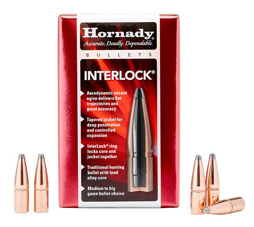 ПУЛЯ HORNADY 7.62CAL 123 GR INTERLOCK SP BOX 100ШТ