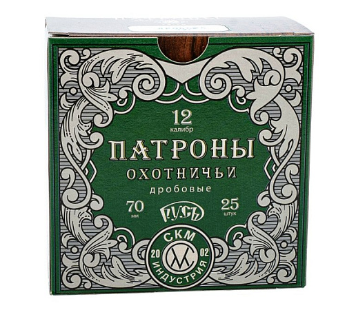 ПАТРОН СКМ РУСЬ ДРОБЬ №3 12/70 34ГР