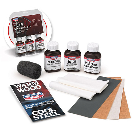 НАБОР ПО УХОДУ ЗА ДЕРЕВЯННОЙ ЛОЖЕЙ BIRCHWOOD CASEY TRU-OIL® GUN STOCK FINISH KIT