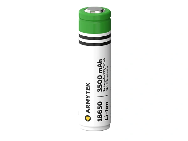 АККУМУЛЯТОР ARMYTEK 18650 LI-ION 3500 МАЧ / ЗАЩИЩЕННЫЙ