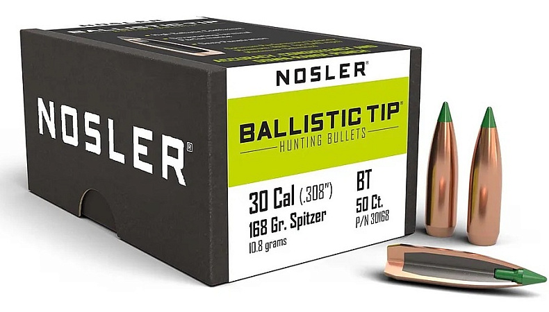 ПУЛЯ NOSLER 30CAL 180GR BALLISTIC TIP HUNTING BULLETS BOX 50ШТ