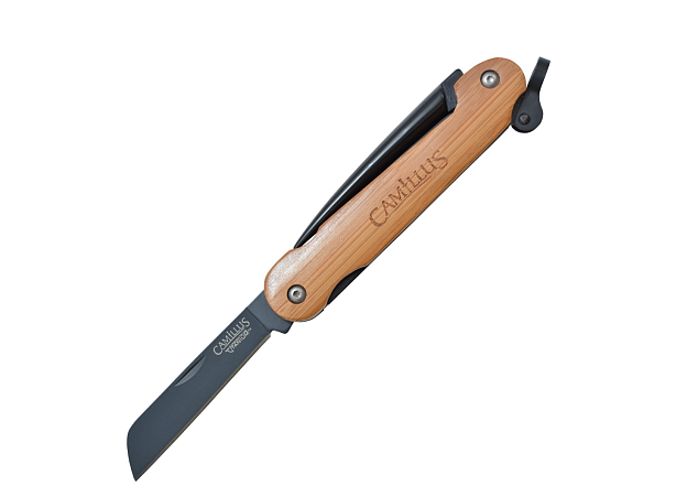 НОЖ СКЛАДНОЙ CAMILLUS NAUTICAL SAILING KNIFE WITH MARLIN SPIKE КЛИНОК AUS8 РУКОЯТЬ БАМБУК