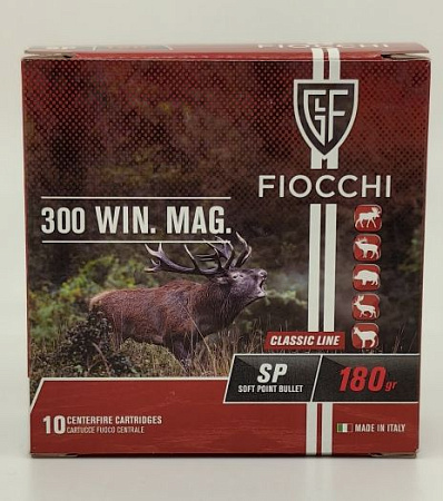 ПАТРОН FIOCCHI 300 WIN MAG SP 11,7Г 180GR