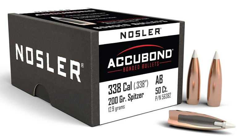 ПУЛЯ NOSLER 338CAL 200GR ACCUBOND BOX 50ШТ