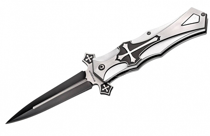 НОЖ СКЛАДНОЙ BOKER MAGNUM BY CRUSADER С КРЕСТОМ 440A