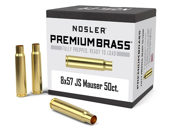 ГИЛЬЗА NOSLER 8X57JS PREMIUM BRASS 50ШТ