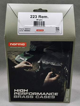 ГИЛЬЗА NORMA 223 REM BOX 50 ШТ