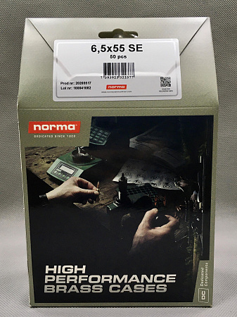 ГИЛЬЗА NORMA 6,5X55 SE BOX 50ШТ