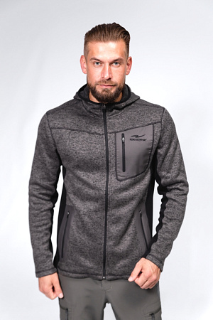 КУРТКА ФЛИСОВАЯ KING HUNTER ARCTIC HOOD GRAY